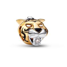 Pandora - Disney, Princess Jasmine Rajah Lab-Grown Diamond Two-Tone Charm Pandora - Disney, Princess Jasmine Rajah Lab-Grown Diamond Two-Tone Charm