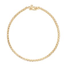 Desert Diamonds 4ctw 10k Yellow Gold Tennis Bracelet