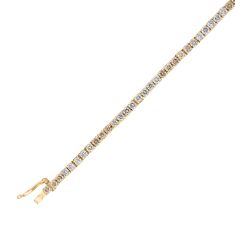 Desert Diamonds 4ctw 10k Yellow Gold Tennis Bracelet