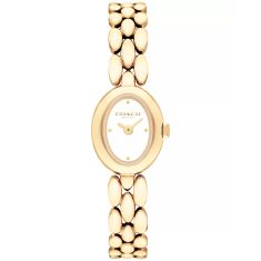 COACH Sammy Chalk White Dial Gold-Tone Bracelet Watch 18x23mm - 14504735 COACH Sammy Chalk White Dial Gold-Tone Bracelet Watch 18x23mm - 14504735