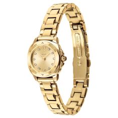 COACH Kitt Crystal Accent Dial Gold-Tone Stainless Steel Bracelet Watch 21mm - 14504728
