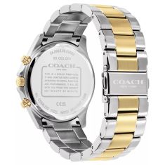 COACH Oliver Grey Dial Two-Tone Stainless Steel Bracelet Watch 41mm - 14602777