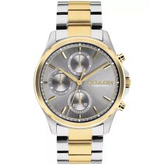 COACH Oliver Grey Dial Two-Tone Stainless Steel Bracelet Watch 41mm - 14602777 COACH Oliver Grey Dial Two-Tone Stainless Steel Bracelet Watch 41mm - 14602777