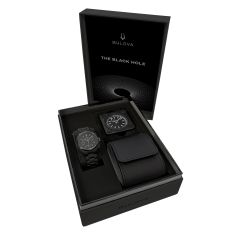Bulova Archive Series Lunar Pilot Black Hole Limited Edition Chronograph Watch Set 41mm - 98A335