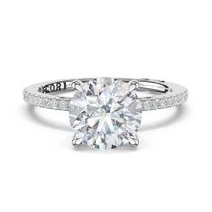 Simply TACORI 1/4ctw Diamond Round Solitaire Platinum Engagement Ring Setting