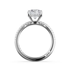 Simply TACORI 1/4ctw Diamond Round Solitaire Platinum Engagement Ring Setting