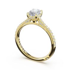 Simply TACORI 1/3ctw Diamond Oval Solitaire 18k Yellow Gold Engagement Ring Setting Simply TACORI 1/3ctw Diamond Oval Solitaire 18k Yellow Gold Engagement Ring Setting
