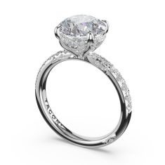 Simply TACORI 3/8ctw Diamond Round Solitaire Platinum Engagement Ring Setting Simply TACORI 3/8ctw Diamond Round Solitaire Platinum Engagement Ring Setting