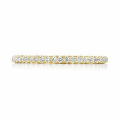 TACORI Dantela French Pavé 1/3ctw Diamond 18k Yellow Gold Wedding Band