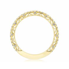 TACORI Dantela French Pavé 1/3ctw Diamond 18k Yellow Gold Wedding Band