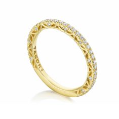 TACORI Dantela French Pavé 1/3ctw Diamond 18k Yellow Gold Wedding Band TACORI Dantela French Pavé 1/3ctw Diamond 18k Yellow Gold Wedding Band