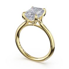 TACORI Founder's Collection 1/20ctw Emerald Solitaire 18k Yellow Gold Engagement Ring Setting TACORI Founder's Collection 1/20ctw Emerald Solitaire 18k Yellow Gold Engagement Ring Setting