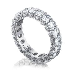 TACORI Classic Crescent RoyalT 3 1/3ctw Oval Cut Diamond Platinum Eternity Band - Size 5.5 TACORI Classic Crescent RoyalT 3 1/3ctw Oval Cut Diamond Platinum Eternity Band - Size 5.5