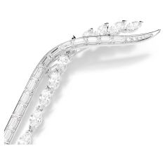 Swarovski Mesmera Mixed-Cut Zirconia Brooch, Rhodium-Plated