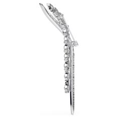 Swarovski Mesmera Mixed-Cut Zirconia Brooch, Rhodium-Plated