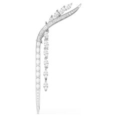 Swarovski Mesmera Mixed-Cut Zirconia Brooch, Rhodium-Plated