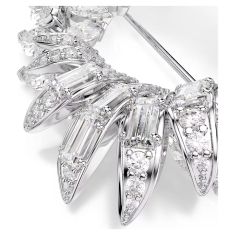 Swarovski Mesmera Marquise-Cut Zirconia Brooch, Rhodium-Plated