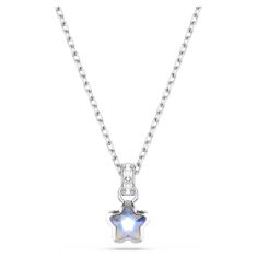 Swarovski Chroma Star Crystal Pendant Necklace, Rhodium-Plated 1