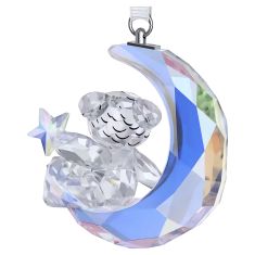 Swarovski Crystal Kris Bear Moon Ornament