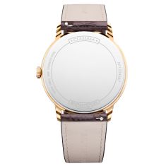 Baume & Mercier Classima 10857 Quartz Silver Dial Brown Leather Strap Watch 40mm - M0A10857