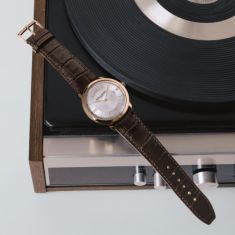 Baume & Mercier Classima 10857 Quartz Silver Dial Brown Leather Strap Watch 40mm - M0A10857