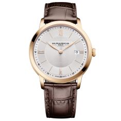 Baume & Mercier Classima 10857 Quartz Silver Dial Brown Leather Strap Watch 40mm - M0A10857 Baume & Mercier Classima 10857 Quartz Silver Dial Brown Leather Strap Watch 40mm - M0A10857