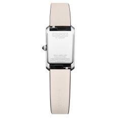 Baume & Mercier Hampton 10859 Quartz Warm Silver Dial Leather Strap Watch 28x17.7mm - M0A10859