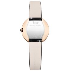 Joia de Baume & Mercier 10849 Quartz Silver Dial Black Leather Strap Watch 28mm - M0A10849