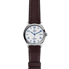 1926 Opaline and Blue Dial Brown Leather Strap Watch 39mm - M91550-0010