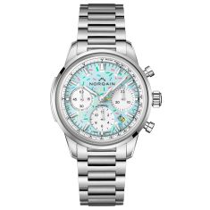Norqain Freedom Chrono Enjoy Life Sprinkles Blue Raspberry Stainless Steel Watch 40mm - N2201.19S04.A01.S01 Norqain Freedom Chrono Enjoy Life Sprinkles Blue Raspberry Stainless Steel Watch 40mm - N2201.19S04.A01.S01