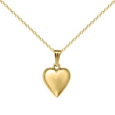 Child's 14k Gold-Filled Puffed Heart Pendant Necklace 1