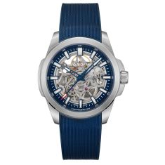 Norqain Independence Skeleton Blue Dial Blue Rubber Strap Watch 42mm - N3000.07S01.A01.R01 Norqain Independence Skeleton Blue Dial Blue Rubber Strap Watch 42mm - N3000.07S01.A01.R01