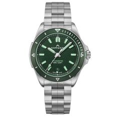 Norqain Adventure Grey and Green Dial Stainless Steel Watch 40mm - N1300.08S02.E01.S01 Norqain Adventure Grey and Green Dial Stainless Steel Watch 40mm - N1300.08S02.E01.S01