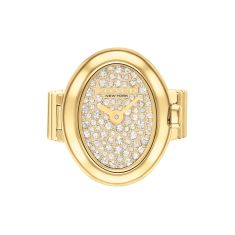COACH Sammy Crystal Dial Gold-Tone Ring Watch 18x22.5mm - 14504745