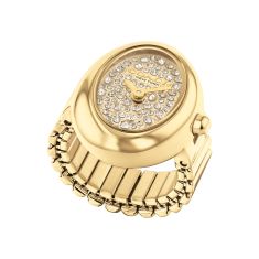 COACH Sammy Crystal Dial Gold-Tone Ring Watch 18x22.5mm - 14504745