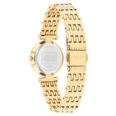 COACH Cary Mother-of-Pearl Dial Crystal Accent Gold-Tone Stainless Steel Watch 26mm - 14504704