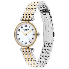 COACH Cary Mother-of-Pearl Dial Crystal Accent Two-Tone Stainless Steel Watch 26mm - 14504706