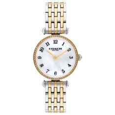 COACH Cary Mother-of-Pearl Dial Crystal Accent Two-Tone Stainless Steel Watch 26mm - 14504706