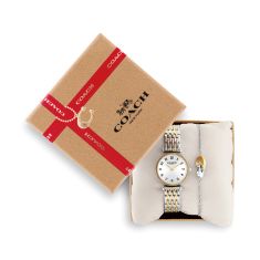 COACH Cary Crystal Accent Two-Tone Stainless Steel Watch and Bracelet Gift Set 26mm - 14000140