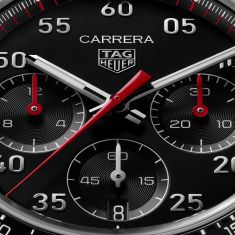 TAG Heuer CARRERA Chronograph Sport Automatic Black Dial Stainless Steel Watch 42mm - CDB2110.BA0054