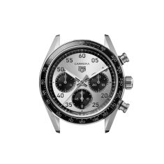 TAG Heuer CARRERA Chronograph Sport Automatic Silver-Tone Panda Dial Stainless Steel Watch 42mm - CDB2113.BA0054