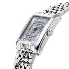 Frederique Constant Classics Carree Automatic Blue Dial Stainless Steel Watch 42.3mm - FC-303RLB4C6B