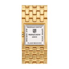 Frederique Constant Classics Manchette Square Genuine Turquoise Dial Yellow Gold-Tone Watch 25.7mm - FC-200TU1MC5B