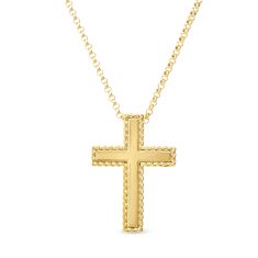 Roberto Coin Princess Cross 18k Yellow Gold Pendant Necklace 1