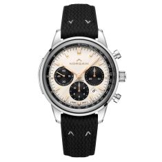 Norqain Freedom Chrono Limited Edition White Dial Black Rubber Strap Watch 43mm - N2200.19S02.C01.R01 Norqain Freedom Chrono Limited Edition White Dial Black Rubber Strap Watch 43mm - N2200.19S02.C01.R01