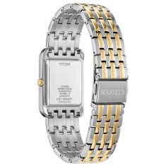 Citizen Eco-Drive Addysen Black Dial Two-Tone Stainless Steel Watch 36x26.5mm - BJ6574-59E