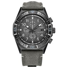Citizen Eco-Drive Promaster Land Black Dial Black Rubber Strap