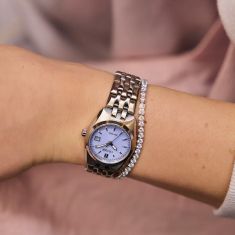 Citizen Eco-Drive Corso Lavender Dial Stainless Steel Watch 27mm - EW2291-51Z