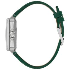 Bulova Series X Automatic Green Dial Leather Strap Watch 41mm - 98A343