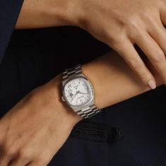 Bulova Super Seville White Magnesite Dial Stainless Steel Watch 35mm - 96A344